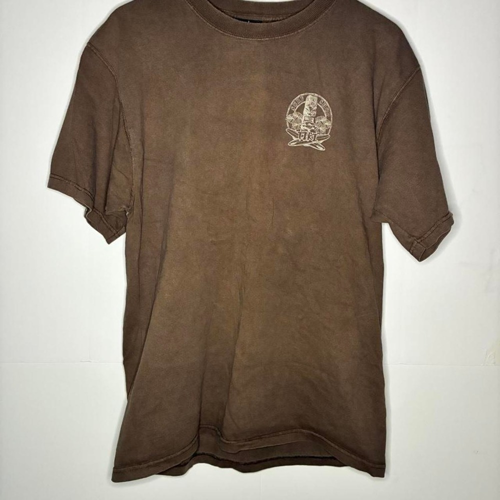 Brown vintage 90s Prairie Mountain cotton t-shirt